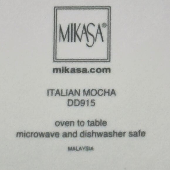 Mikasa Italian Mocha Dinner Plate DD915 12.5" Diameter Oven Microwave Dishwasher - Picture 8 of 10